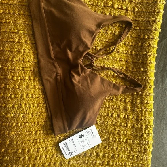 Athleta solace Brown Strappy Sports Bra - Picture 5 of 5